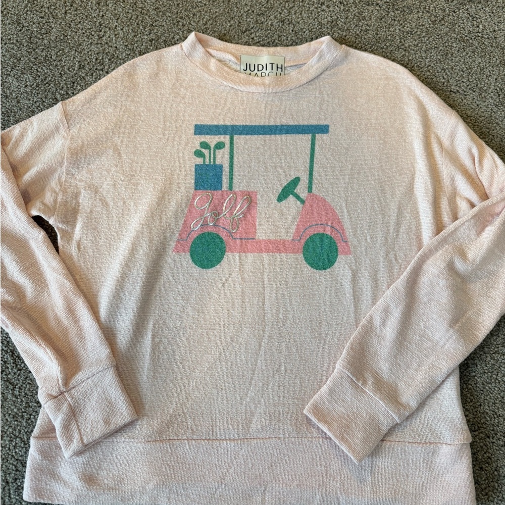 Judith March Pink Golf Sweater XS Small